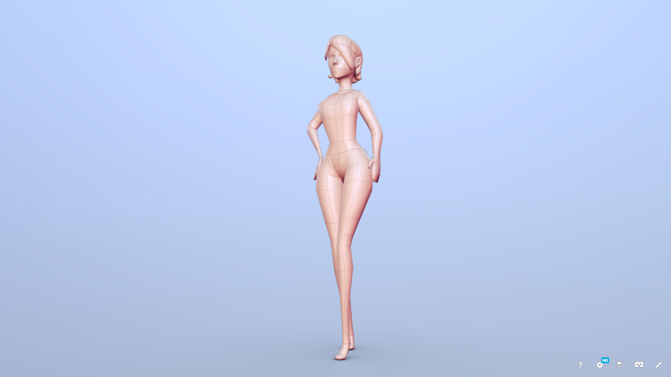 Mary Female Base Mesh preview image 1